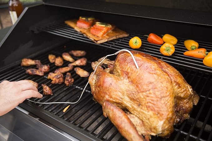 Pit Boss 5-Series Wood Pellet Vertical Smoker Cover, Black & Meat Probes – 2pk