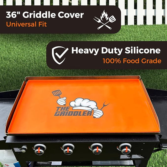 Silicone Griddle Mat For Blackstone Grill, Universal Fit For All 36" Griddles | 100% Food Grade Silicone Cover, All Season Protection, Griddle Accessories | Dirt & Rust Resistant, High-Walled Design