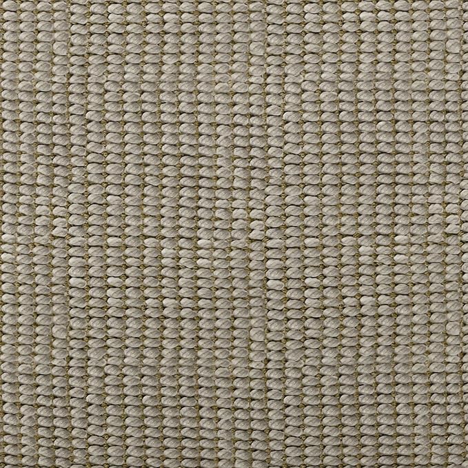SIMPLIHOME Zelma 18" Wide Square Pouf in Cream/Natural PET Polyester | Versatile boho indoor/outdoor footstool, extra seating for living room or bedroom or patio with assembled design, assembled.