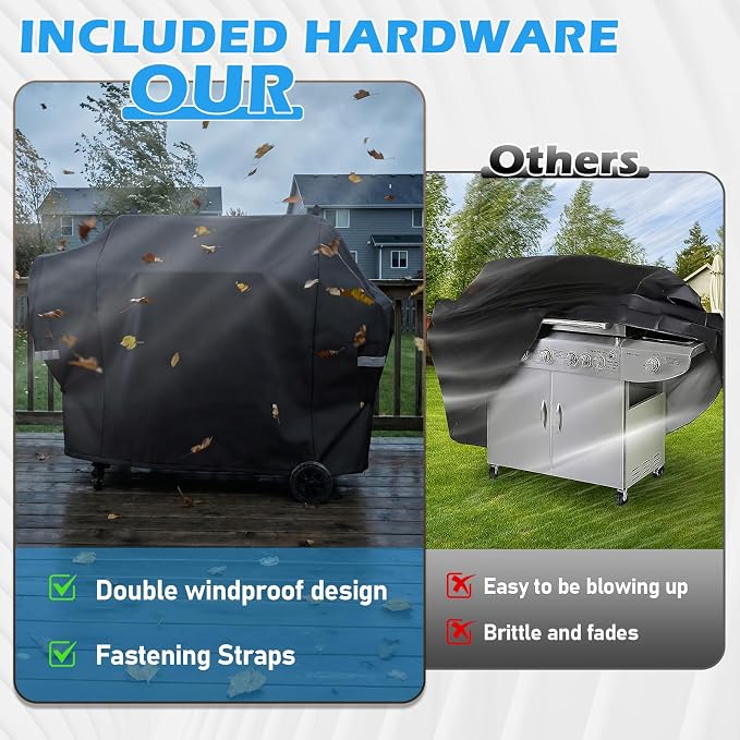 Utheer 600D Waterproof Grill Cover for Pit Boss 1600 Series | Fits Navigator 1600M PB1600M PB1600CST PB1600CS2 PB1600 Elite, Replaces 40455, No Need to Fold Side Shelf