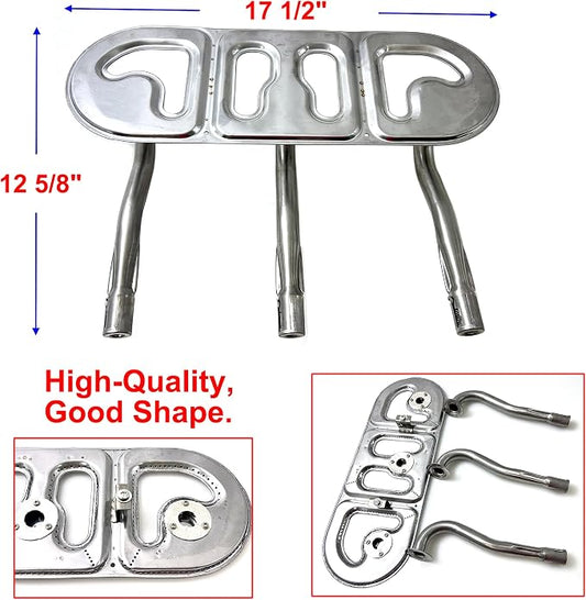 Parts Kit DG213 Replacement Stainless Steel burner and heat plate for Uniflame GBC621C, GBC621CR-C, GBC730E-C, GBC730W Gas Grill, BBQ Repair Kit for Uniflame grills