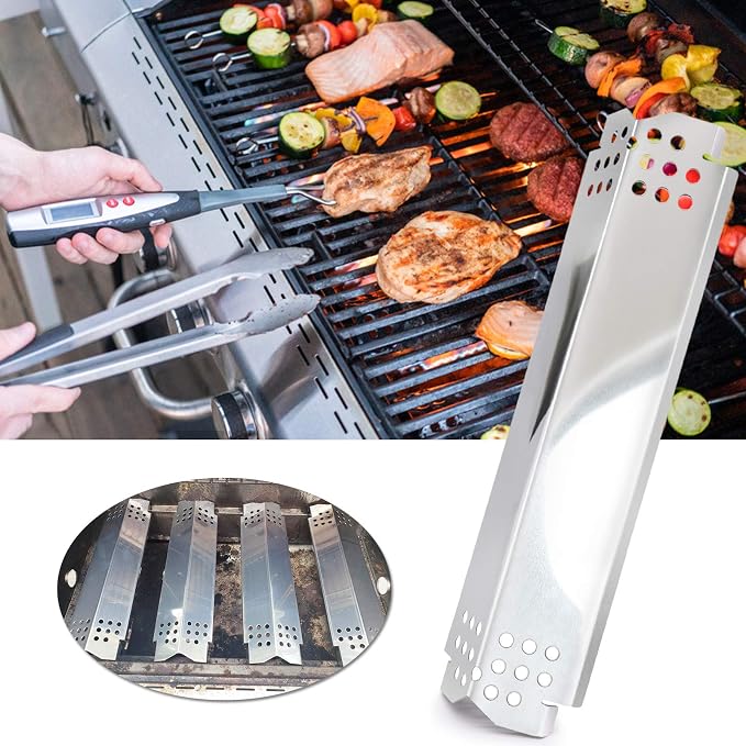 Flame Tamers Replacement for Nexgrill 720-0898 720-0896B 720-0896E 720-0888N 720-0888 720-0882A 720-0896 720-0888A Grills, Heat Plate Shields Replacement for Nexgrill Deluxe 6 Burner Grills (6-Pack)