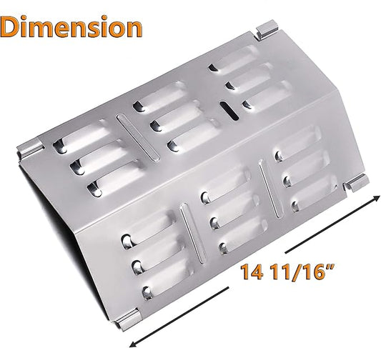 Stainless Steel Grill Flavorizer Bar Replacement for Weber 9201 and Gas Go-Anywhere Grill, Grill Heat Shield for Weber Go-Anywhere Gas Grills