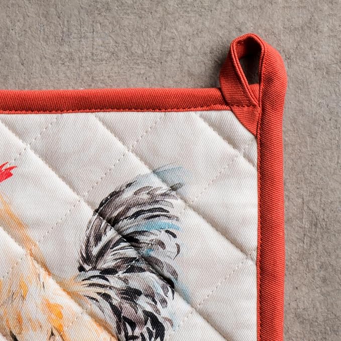 Maison d' Hermine Campagne 100% Cotton Pot Holder, 8 - inch by 8 - inch.