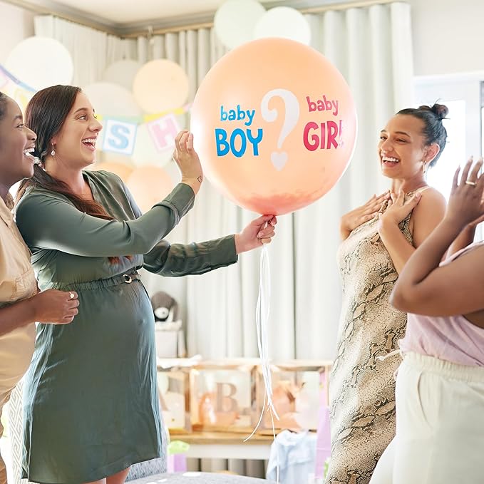 Gender Reveal Fire Extinguisher Set for Newborn Baby, 4Pcs Pink Gender Reveal Smoke Bombs, 100% Biodegradable Color Blaster for Cool Gender Reveal Ideas, Confetti Power Cannon Shooter Party Supplies