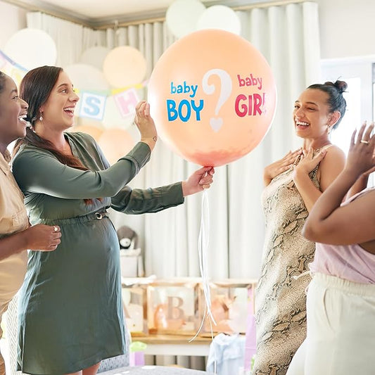 Large Gender Reveal Fire Extinguisher Set for Newborn Baby, 4Pcs Pink Gender Reveal Smoke Bombs, Biodegradable Color Blaster for Cool Gender Reveal Ideas, Confetti Power Cannon Shooter Party Supplies