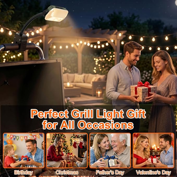 Grill Lights for Outdoor Grill, Rechargeable Grill Light BBQ Lights