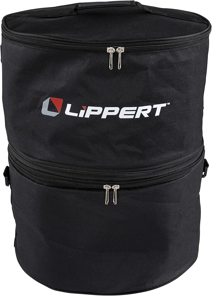 Lippert Odyssey Portable Grill - Compact and Versatile Charcoal Grill for Camping, Tailgating, and Outdoor Cooking - Lightweight and Durable Design with Large Cooking Surface - Red