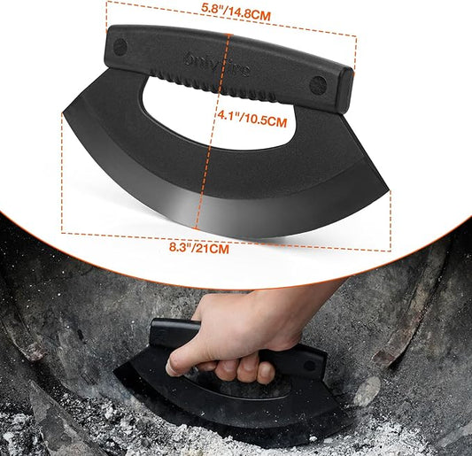 onlyfire Kettle Grill Scraper, BBQ Grill Blade Cleaning Tool for Weber Kettle, Weber WSM Cooker, Kamado Charcoal Grills Like Big Green Egg, Kamado Joe and Outdoor Grills, Safe for Porcelain Coating