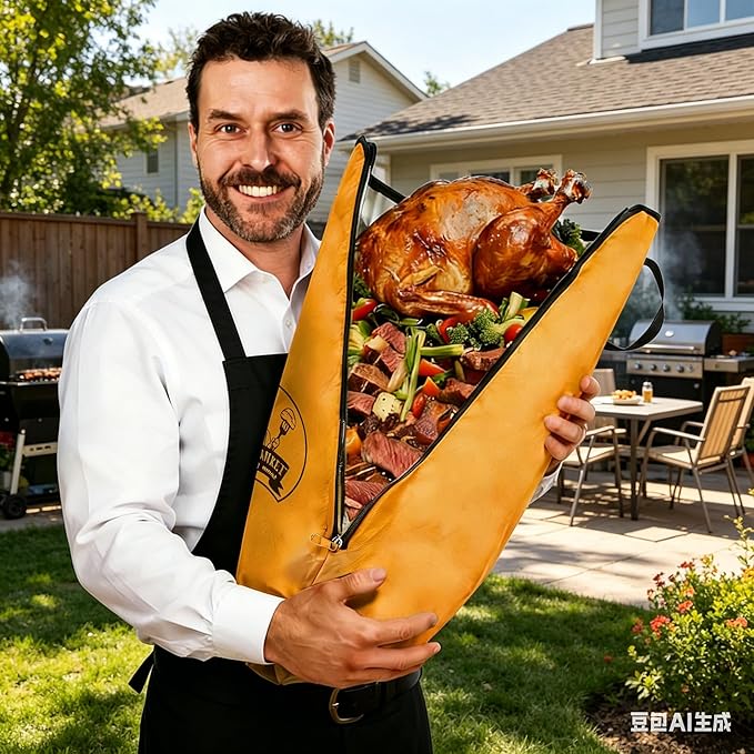 BBQ Meat Resting Blanket, Reusable Meat Resting Bag for Resting Meat for Smoker Accessories/Kitchen/Dough/Party/Picnic/Camping,Christmas Birthday Gift for Men and BBQ Lovers(21inch)