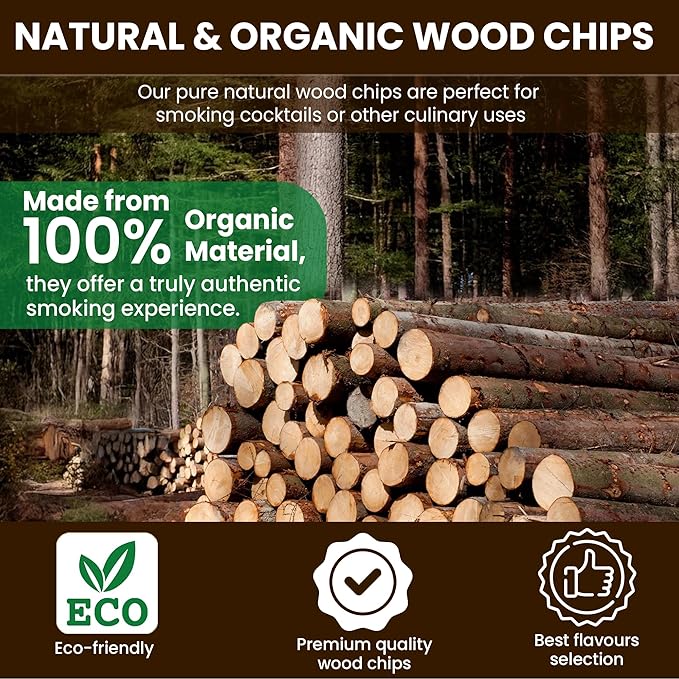Wood Chips Easter Gift - 12 Flavor Natural Artisan Pack | Premium Smoking Chips for Cocktail Smoker Gun | Professional Bar Accessories for Whiskey Bourbon Dad Husband
