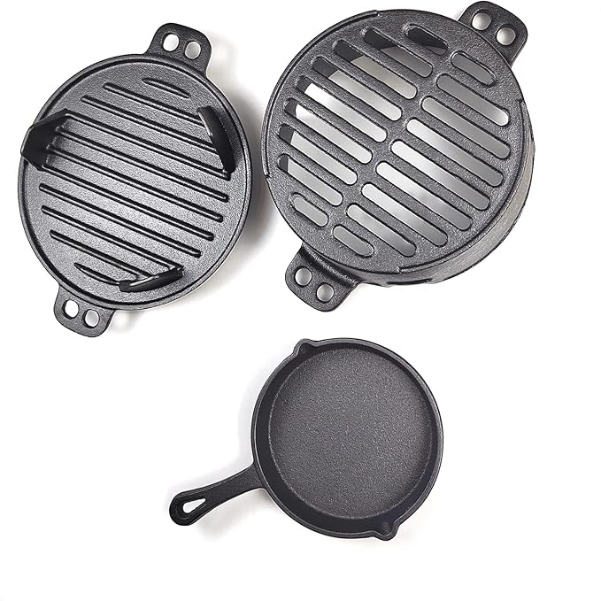 HAWOK Pre-seasoned Hibachi Grill, Charcoal Grill for Outdoor Camping BBQ Cooking………