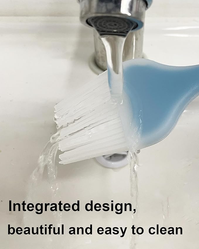 Pastry Brush Silicone Basting Brush for Cooking,2PCS 10+8 in Heat Resistant Food Brushes for Baking, Grilling, Cooking and Spreading Oil, Butter, BBQ Sauce, or Marinade (Blue)