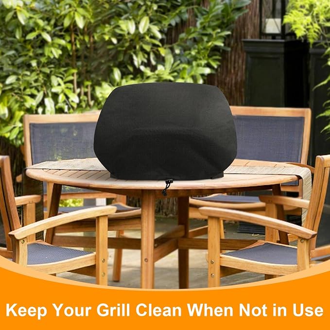 Demao Premium Outdoor Grill Cover,600D Oxford Fabric with Heat-Resistant Lining, Fits for Ninja Woodfire Pro Premium XL(OG800&OG900 Series), Weatherproof & Anti-Dust BBQ Protector-Only Cover