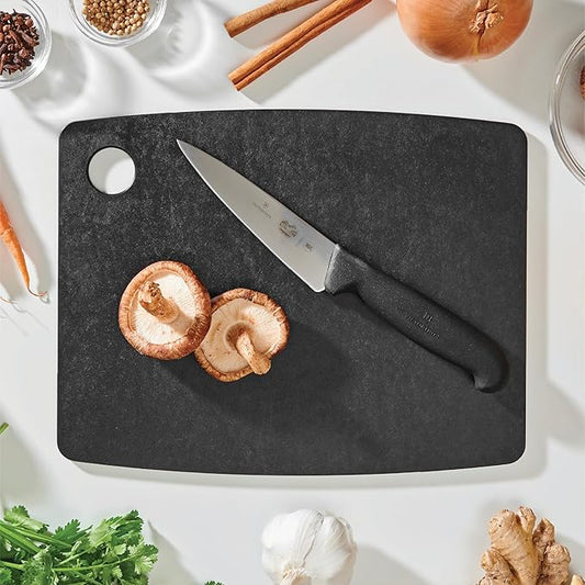 Epicurean Kitchen Series 14.5" × 11.25" Cutting Board, Non-Toxic, Dishwasher Safe, Made in the USA, Slate