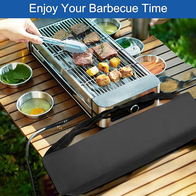 Grilling Bags, Storage and Transport Backpack, Oxford Cloth for Grill Utensils, Foldable for Camping and Hiking BBQ