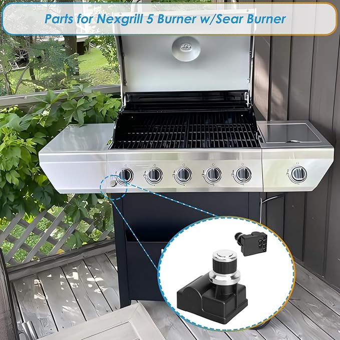 DHL-128-6Q Grill Igniters for Nexgrill Replacement Parts, 6 Outlet Tact Push Button Grill Igniter for Nexgrill 5 Burner Parts 720-0888 720-1046 720-0888S for Nexgrill Igniter Replacement