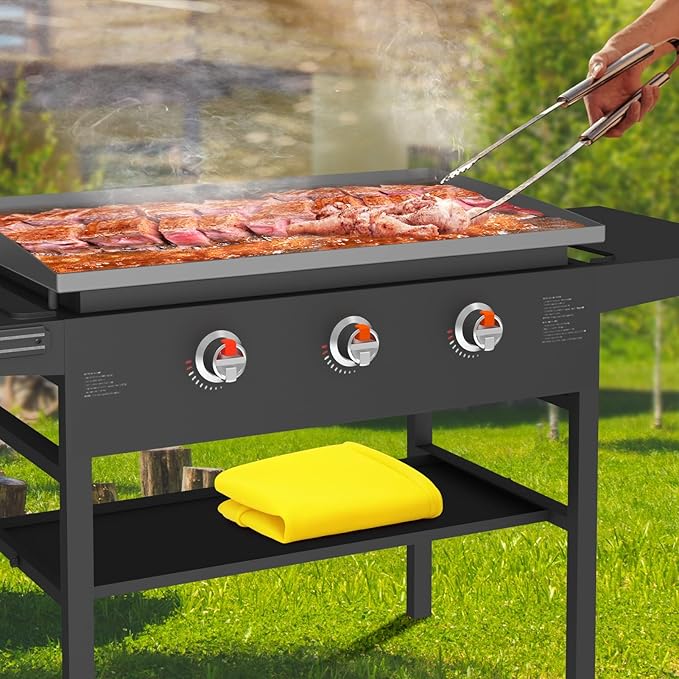 Silicone Griddle Mat Cover for Blackstone - 28 Inch True All-Encompassing Coverage Heavy Duty Food Grade Grill Buddy Mat, All Season Cooking Surface Protective Cover