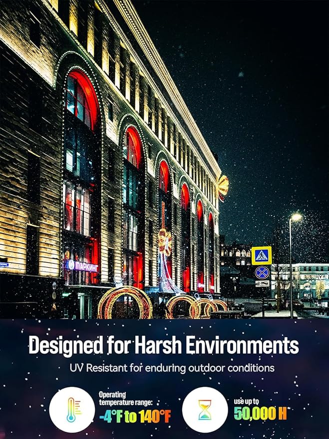 96FT Outdoor Patio Lights Waterproof Dimmable with Remote, RGB Cafe LED String Light with 30 Shatterproof Bulbs for Bistro Party Christmas, Garden, Wedding Decor