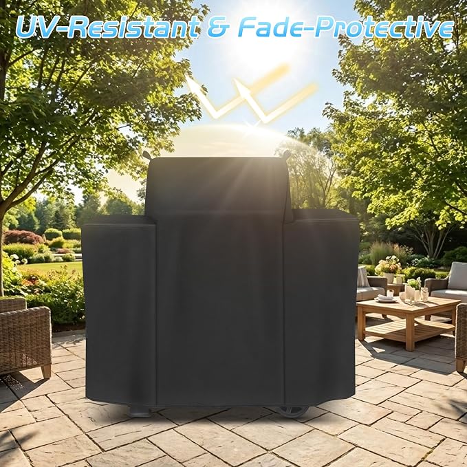 Grill Cover for Traeger Westwood, Wood Pellet Smoker Cover for Traeger TFB65YLJU Westwood Grill Accessories Replacement Parts 600D Outdoor Waterproof BBQ Covers Grilling