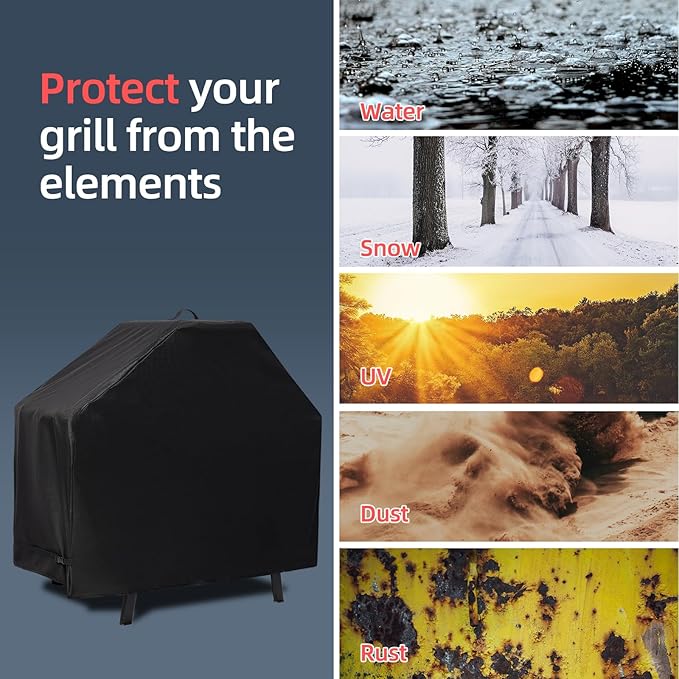Waterproof Cover for Ninja XSKUNSTAND Outdoor Stand with Two Side Tables, Grill Accessories for Ninja Woodfire Grill OG300/700/800/900 Series & Oven OO101, for Artisan Pizza Oven MO201 (Cover Only)