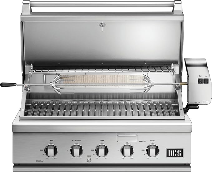DCS Series 7 36-Inch Built-In Propane Gas Grill With Rotisserie - BH1-36R-L