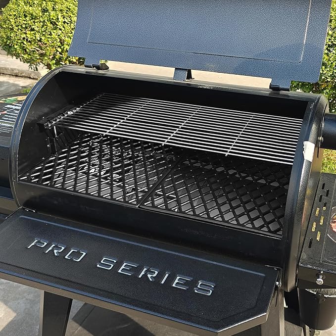 Uniflasy Warming Rack for Pit Boss PB850 PB820 Series Pellet Grill, Stainless Steel Upper Cooking Grate Replacement for Pit Boss PB850G 10514 PB820D3B, Foldable BBQ Grill Top Rack