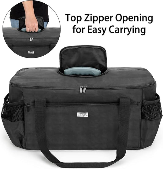 samdew Outdoor Grill Cover Compatible with Weber 121020 Go-Anywhere Charcoal Grill, Portable Grill Storage Carry Bag Compatible with Weber 1141001 Go-Anywhere Gas Grill, Bag Only (Patented Design)