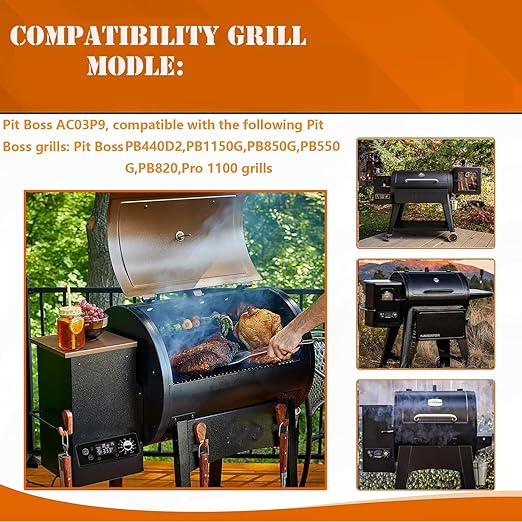 Control Board for Pit Boss Pellet Grill, for Pit Boss PB440D2/PB1150G etc Grill,with W/LCD Display Adjustable Temperature Size