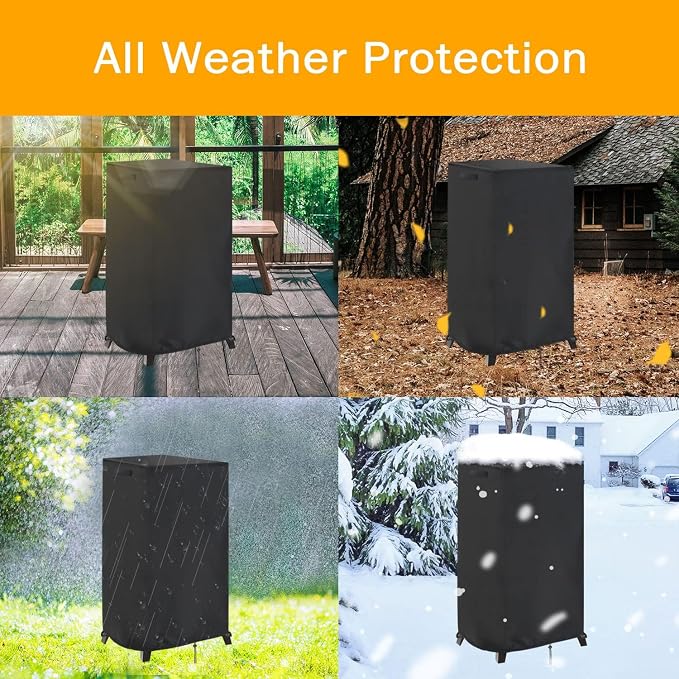 Smoker Cover Fit for East Oak 30" Outdoor Electric Smoker | Heavy Duty Waterproof Outdoor Grill Cover, Vertical BBQ Smoker Covers, 20"D x 21"W x 42"H