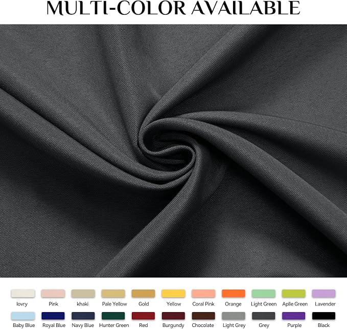 Softalker Rectangle Tablecloth, Waterproof Table Cloths Wrinkle Free Fabric Washable Polyester Table Cover for Dining Tables Party Outdoor Camping Parties Buffet - 70 x 120 inch, Grey