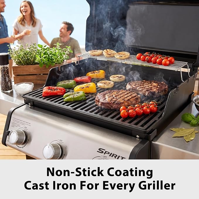 Grill Grates for Weber Spirit e310, 17.5" Grates for Weber Spirit I & II 300 Series, Spirit E/S-310, E/S-320, E/S-330, Spirit 700, Genesis 1000-3500, Genesis Silver Gold Platinum B/C, 7638 7639