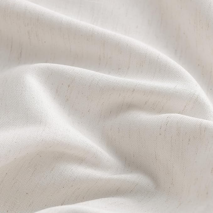 Cream Champagne Tablecloth for Rectangle Tables Ivory White Slub Textured Dining Table Cover Wedding Birthday Parties Linen Tablecloths Farmhouse Modern Neutral Fabric Table Cloth 60x104 Inch