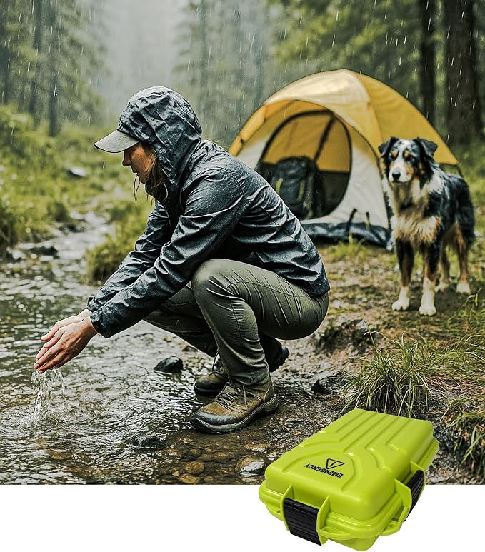 MTM Emergency Box Storage Case for Emergency Kits, First Aid, Survival Gear, Tools & Home Supplies, Emergency Essentials, Water Resistant O-Ring, Lockable & Durable, Made in USA