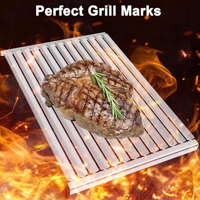 Grill Grates for Solaire AGBQ 30/36/42/56/56T Stainless Steel Grill Replacement Parts for IRBQ 30/42 Grills Replacement Grates for SOL-6004R, 12.8 x 18.9 Inch