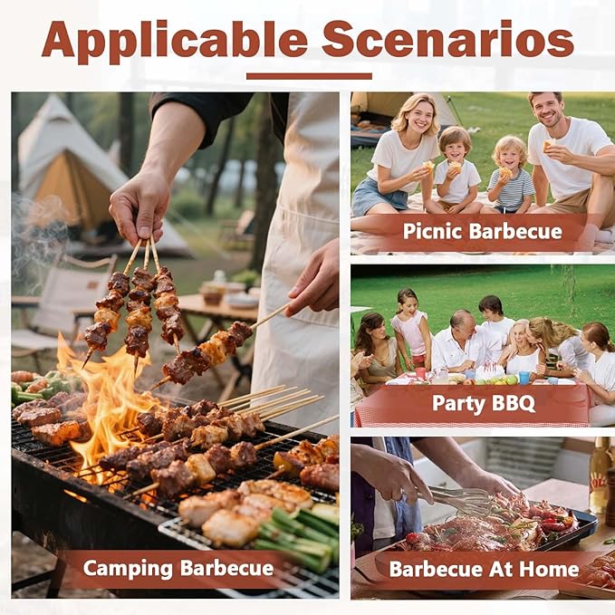 Oval Cast Iron Grill Outdoor, Portable Small Charcoal Grill with Tabletop Cast Iron Skillet, Compact Camping Charcoal Cooker, for Tailgating, Picnics & Hunting (16 * 10.2 * 7.5)