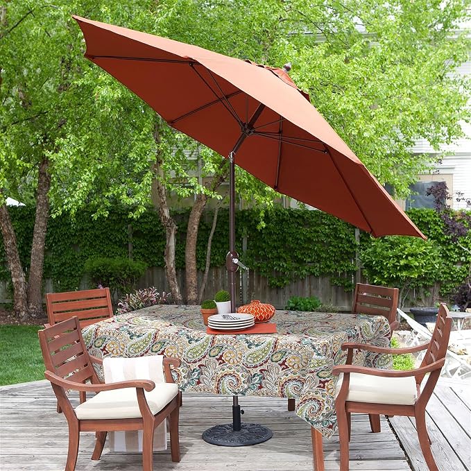 LVTXIII Rectangle Outdoor Tablecloth with Umbrella Hole and Zipper, Water-Repellent 60 x 84 Inch Patio Table Cover for Picnic, Garden, Backyard Dining, Vibrant Paisley