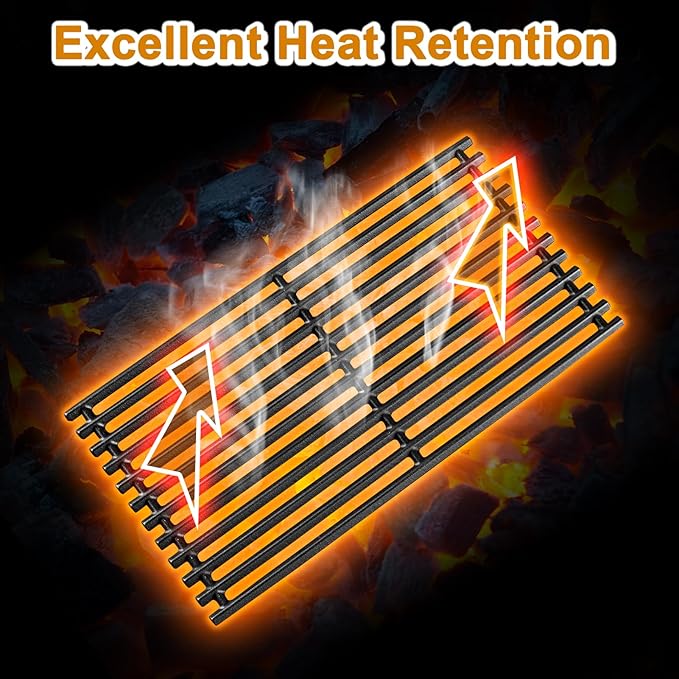463242716 Grill Grates Replacement Parts for Charbroil Tru Infrared Grates 17 Inch 4 Burner 463436213 463439914 463439915 463436214 463436215 Nexgrill 720-0882A Members Mark 720-0830G Cooking Grates