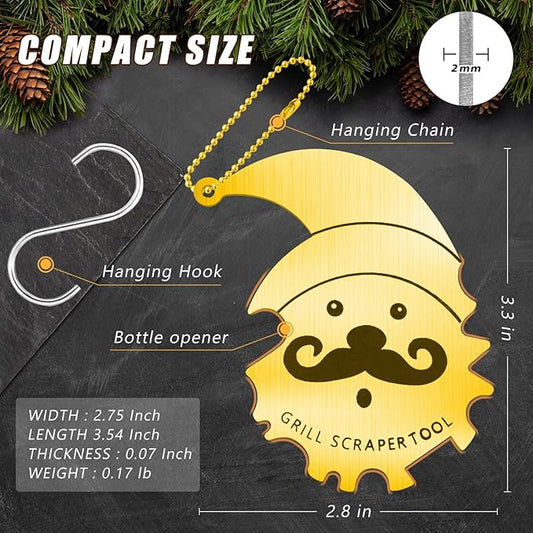 Christmas Stocking Stuffers for Husband Men Grill Brush and Scraper Bristle Free,BBQ Accessories Grill Brush for Outdoor Grill,Kitchen Gadgets Cleaner Small Gift Ideas