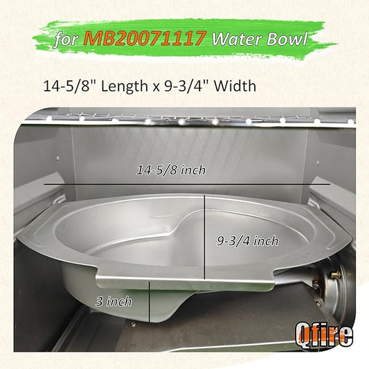 Small Water Bowl for Masterbuilt 30-inch Digital Electric Vertical BBQ Smoker,9007170040 - Water Pan,Replacement for 20071117, 20071217, 20071218, 20071317, 20071417, 20071517, 20074517 etc.