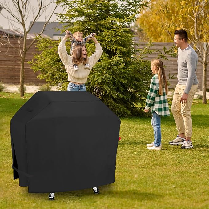 Outdoor Grill Cover Fits Cuisinart Propel+ 4-Burner 3-in-1 Gas Grill CGG-6331, Cover Geny Waterproof 600D Heavy Duty BBQ Grill Covers, 58" L x 26" D x 45" H.