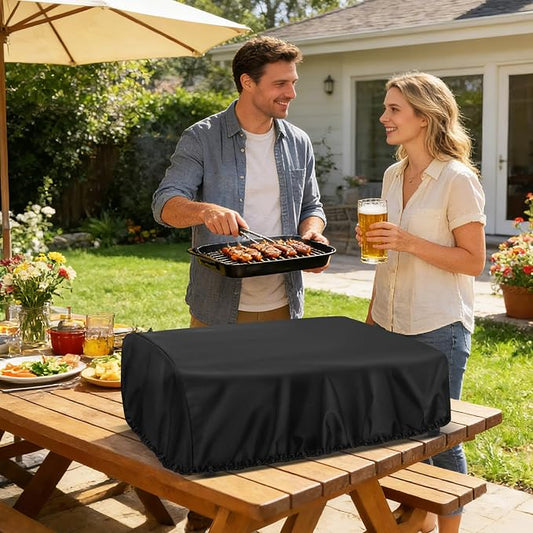Grill Cover for Blackstone E-Series 22 Inch Electric Griddle 8001 | Waterproof Table Top BBQ Grill Cover for 22-Inch Blackstone, Heavy Duty Tabletop Griddle Accessories - 25" L×21" W×7" H
