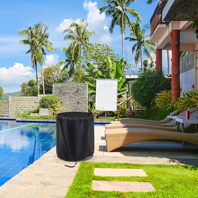 TheElves Patio Table Cover for Keter Veradek Cooler Bar Table,21x23 | Waterproof Dustproof Weather Protection Outdoor Table Cover for Keter Pacific Cool Bar, Veradek Umbrella Side Table