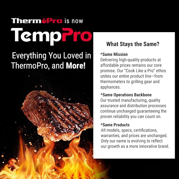 TempPro TempScan Mini-Sized Infrared Thermometer Gun for HVAC Engine BBQ | Temperature Gun with Max/Min/Avg Display, Infrared Thermometer for Cooking Pizza Oven Accessories, -58~1022°F Temp Gun