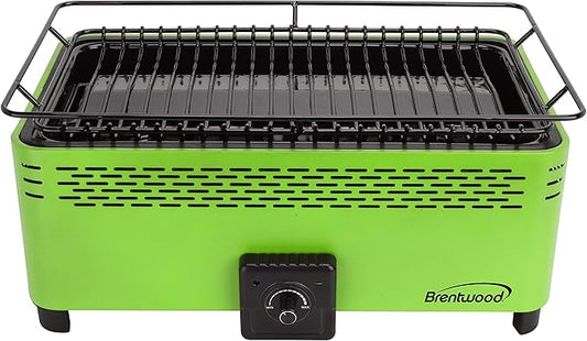 Brentwood BBF-31G Smokeless Portable BBQ,Non-Stick,Green
