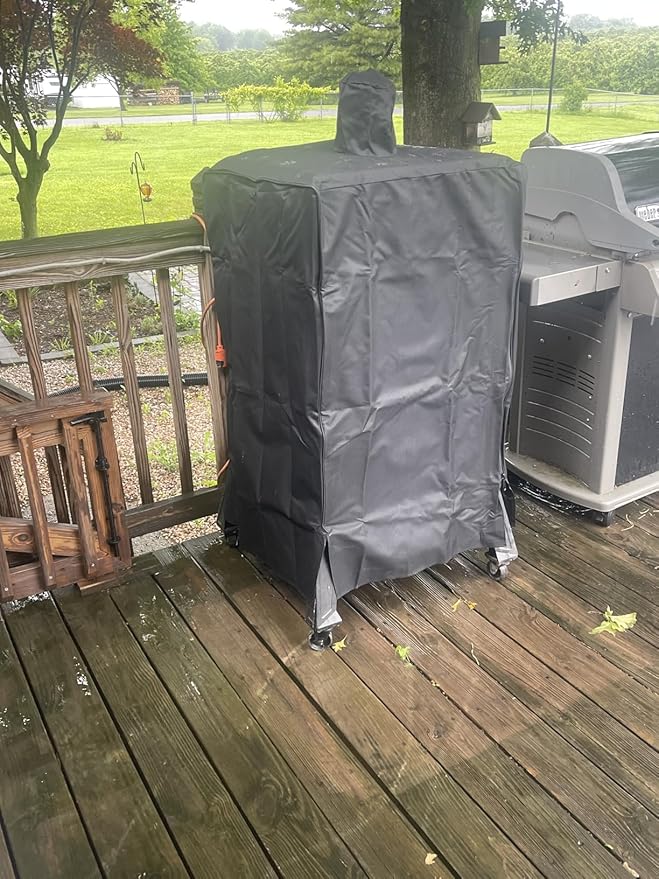 ZJYWSCH Grill Cover for Pit Boss Pro Series 4 Wood Pellet Vertical Smoker PBV4PS2 PBV4PS1 Heavy Duty PitBoss Copperhead Onyx 1300 Vertical Smoker Cover PBV4NX PBV4DX