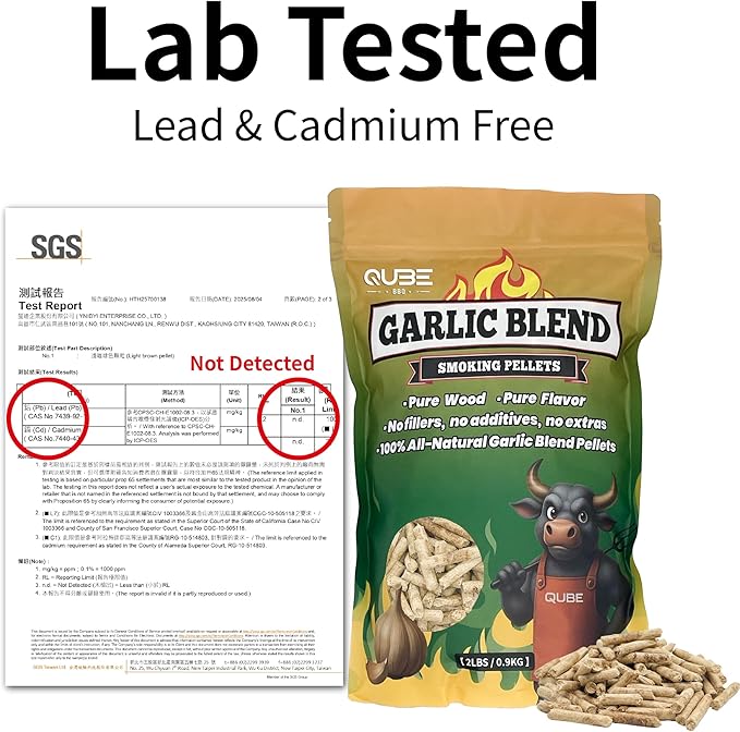 Garlic Blend Smoking Pellets | Bold & Savory BBQ Smoke | Use Less, Taste More | All-Natural Smoking Blend for Grills, Smokers, and Tubes | 2lb Bag