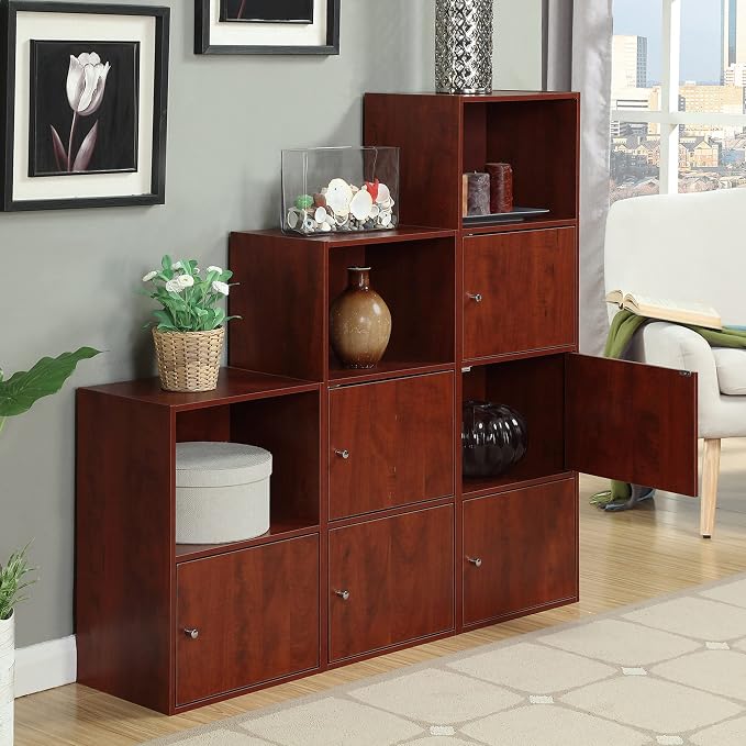 Convenience Concepts Xtra Storage 2 Door Cabinet with Shelf, Cherry