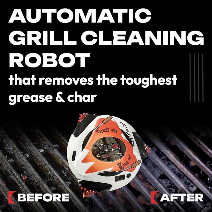Grillbot Silicone Covers, The Ultimate Gift for Dad - Durable, Heat & Weather Proof, Easy-to-Use Grillbot Skin (Grill King)