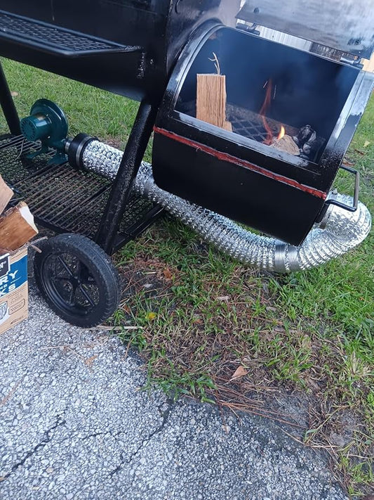 Dual BBQ Blower Charcoal Chimney Starter BBQ Smoker Fan Grill Smoker tempreaure controller Small blacksmith forge blower fan with Variable speed controller